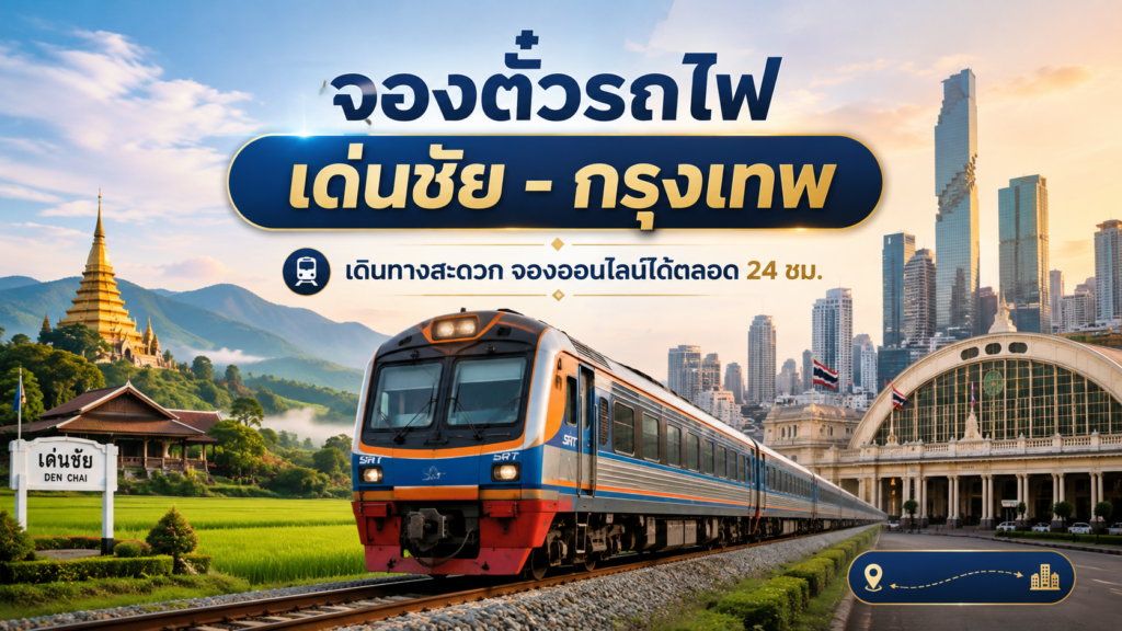 จองตั๋วรถไฟเด่นชัย-กรุงเทพ